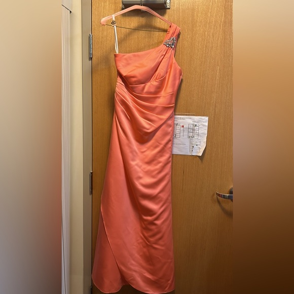 David's Bridal Other - I only worn it once for my graduation it’s in really good shape comes with a bag